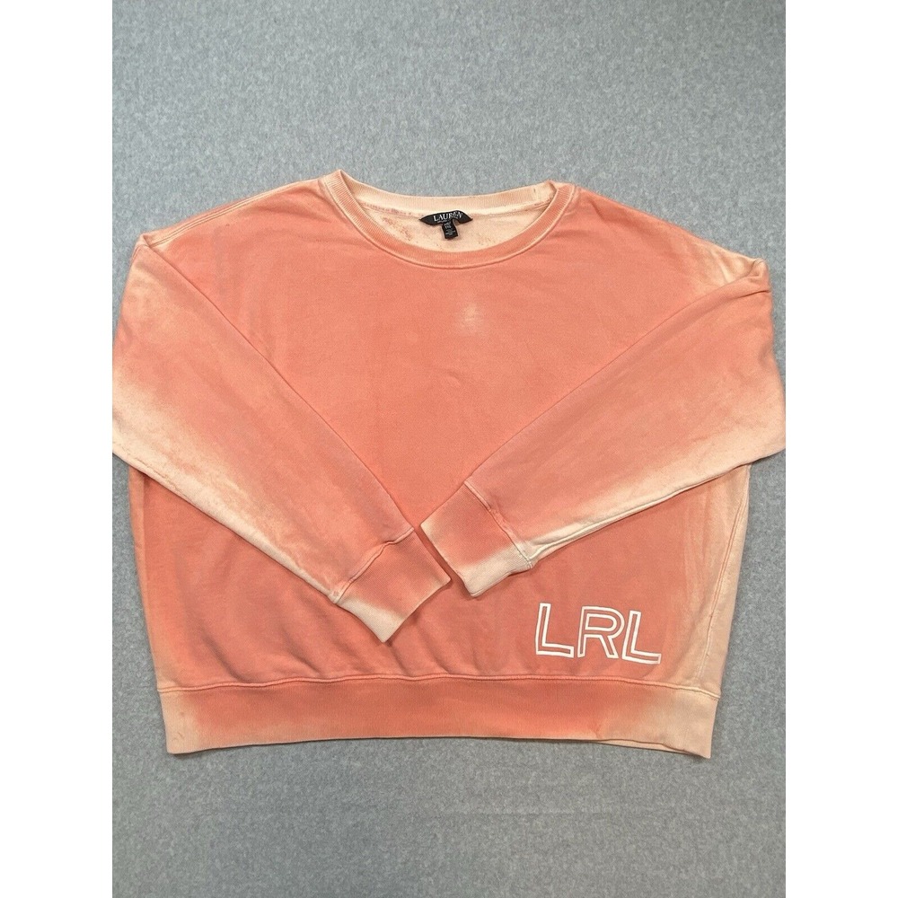 Lauren‎ Ralph Lauren Sweater Womens Size 2 Extra Large  2XL Orange Cotton Casual